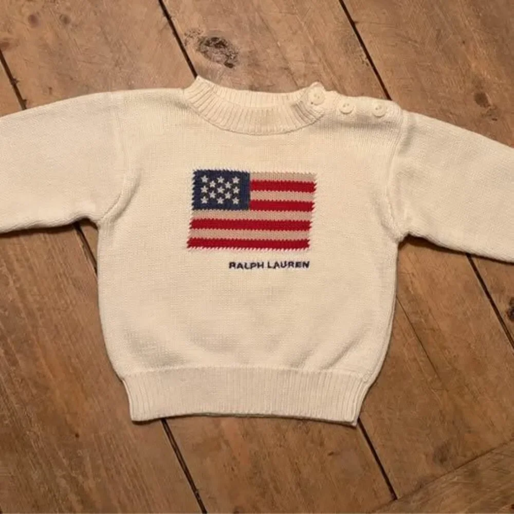 Ralph Lauren Newborn Americana Sweater VINTAGE